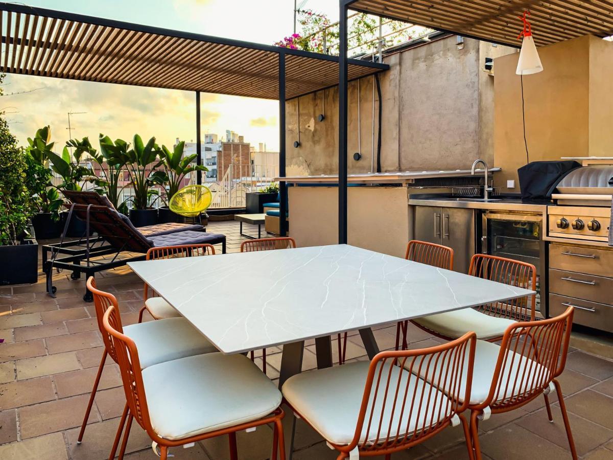 Incredible 2Br Penthouse With Urban Rooftop Garden Barcelone Extérieur photo