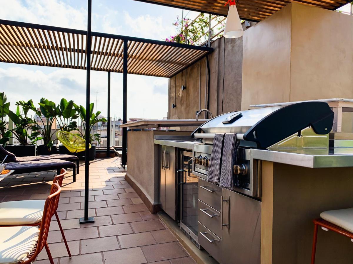 Incredible 2Br Penthouse With Urban Rooftop Garden Barcelone Extérieur photo
